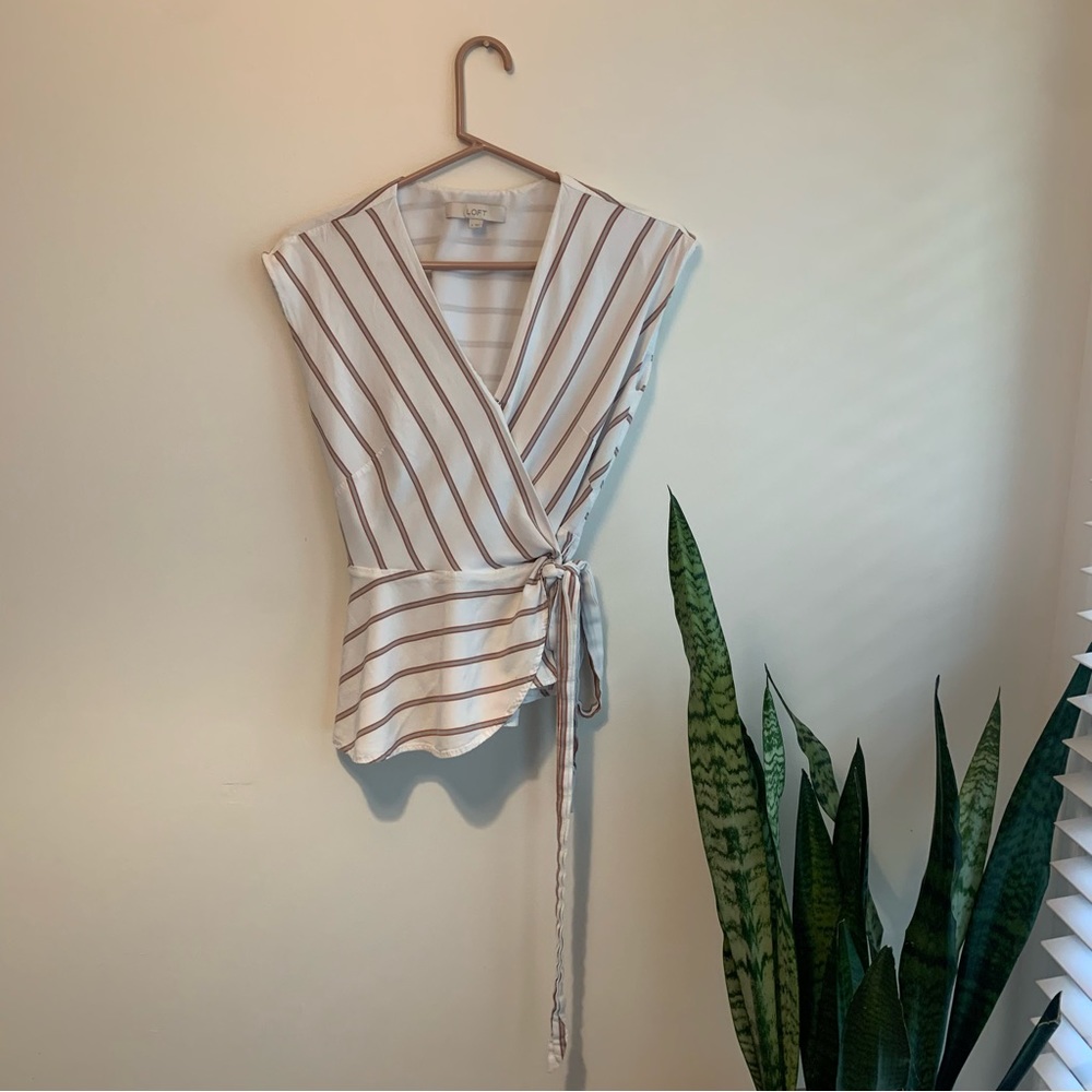 Ann Taylor Loft Wrap Shirt